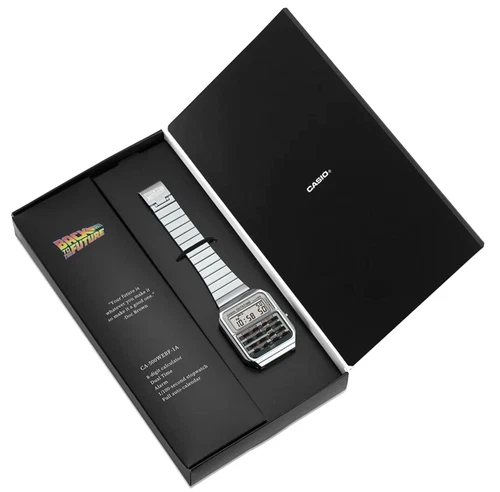 CASIO Back to the Future OUTATIME Collaboration Watch CA-500WEBF-1AJR 2025 New - Picture 2 of 10