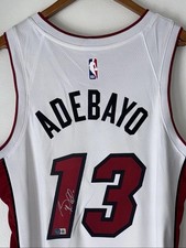 Bam Adebayo Signed Miami Heat Nike NBA Autographed Authentic Swingman Jersey BAS