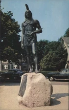 Plymouth,MA Statue of Massasoit,Protector the Pilgrims Plymouth County