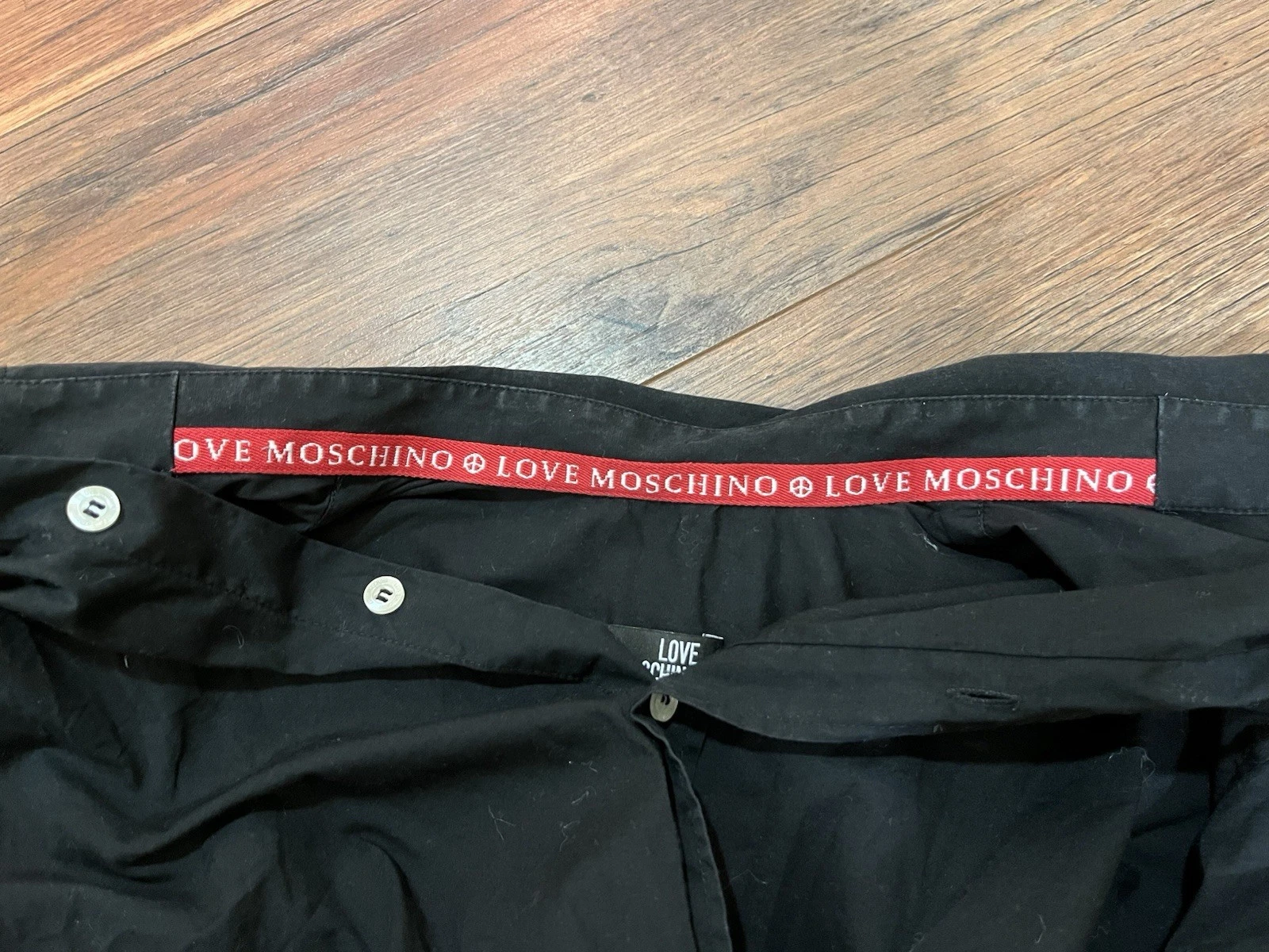 Camicia elegante uomo Moschino nera taglia S vestibilità slim. U buone condizioni