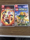 Nintendo Switch Game, Lego Incredibles, And Lego World ￼
