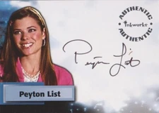 2005 SMALLVILLE SEASON 4 PEYTON LIST AS LUCY LANE AUTOGRAPH CARD A30