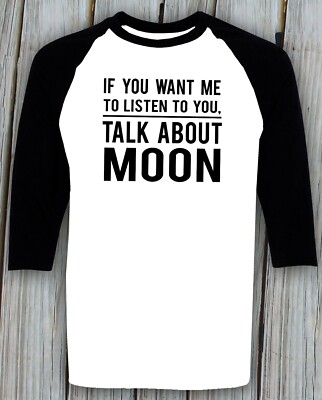 Selenophile T shirt Moon Lover Birthday Christmas Gifts for Her Him Raglan Tee
