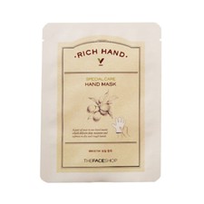 THE FACE SHOP Rich Hand V Special Care Hand Mask - 1pack 2pcs / Free Gift