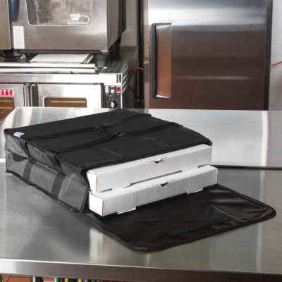 6 PACK Insulated Catering Pizza Food Delivery Carrier Hot Bag Box Black 18'' 16''