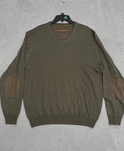 Suéter Rifles Unlimited by Bocker cuello en V con parches en el codo para hombre talla 58 caza - Imagen 13 de 13