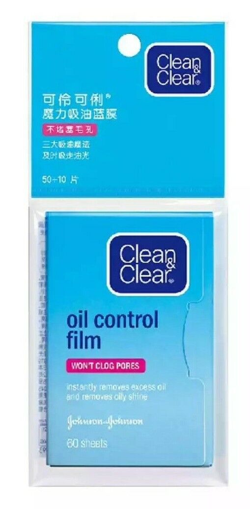 Clean & Clear Oil Control Film Blotting Paper ~ 60 Sheets ~ US Seller !!!