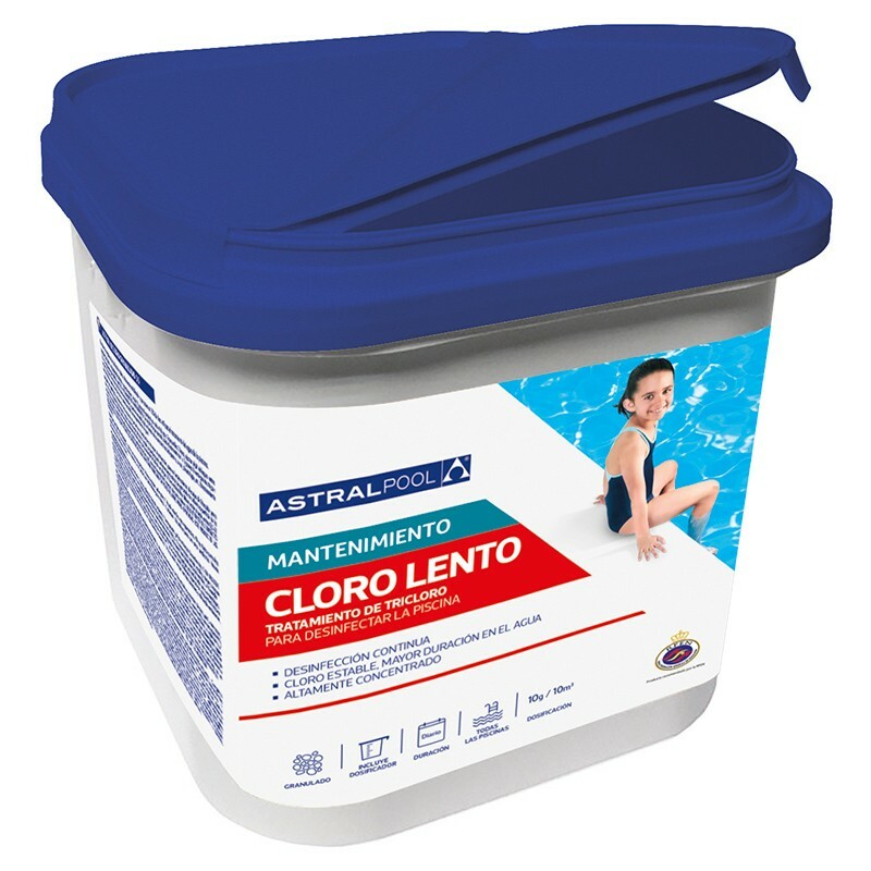 Cloro lento granulado AstralPool Envase 5 kg