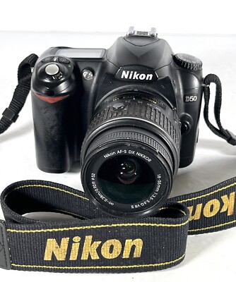 Nikon D50 Digital SLR Camera - Black AF-S 18-55 mm 1: 3.5 -5.6GII