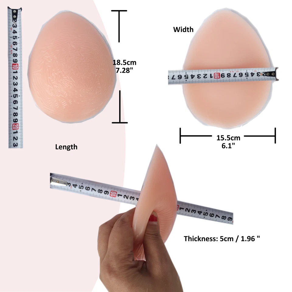BIMEI 1000g Selbstklebend Silikon Gepolstert Frauen Po Hüfte Up Gepolstert Enhancer - Bild 3 von 3