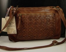 Costanza Rota Made In Italy Brown Italian Leather Shoulder Crossbody Bag Nwt