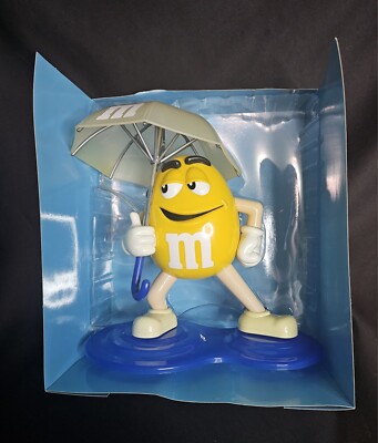 Vtg  M&M s Umbrella  Shower Radio AM/FM  Splash Prof Limited Edition 9'' Tested
