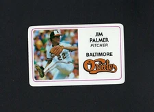1981 Permagraphics JIM PALMER credit card ORIOLES Perma Graphics