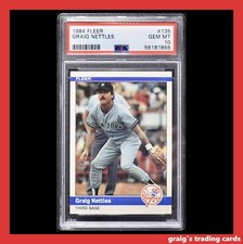 1984 Fleer #135 Graig Nettles PSA 10 GEM-MT