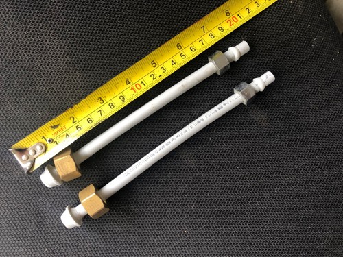 Plumbing Lot Connector/Lines 2 pcs SS Faucet Supply 1/2"FIP X 3/8"OD Comp X 20"