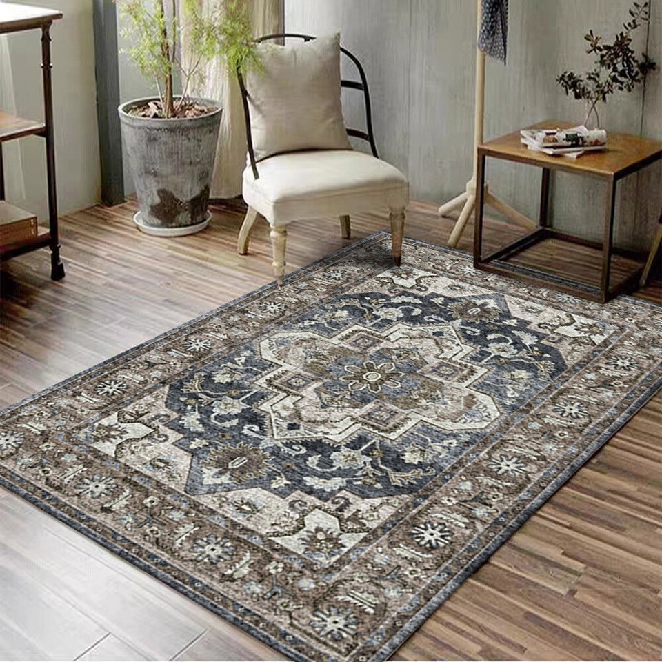 Modern Style Living Room Vintage Rugs Bedroom Carpet Home Large Faded