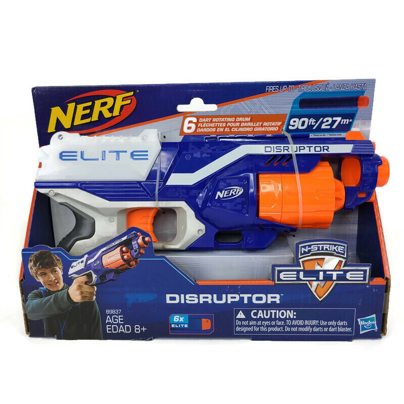 Nerf N-Strike Elite Disruptor 6 Dart Rotating Drum New