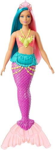 DREAMTOPIA CURVY MERMAID BARBIE Doll NEW IN BOX PINK & BLUE HAIR - Picture 4 of 5