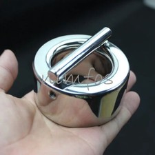 Stainless Steel Scrotum Pendant Ring Chastity Devices Restraint Testicle Ring