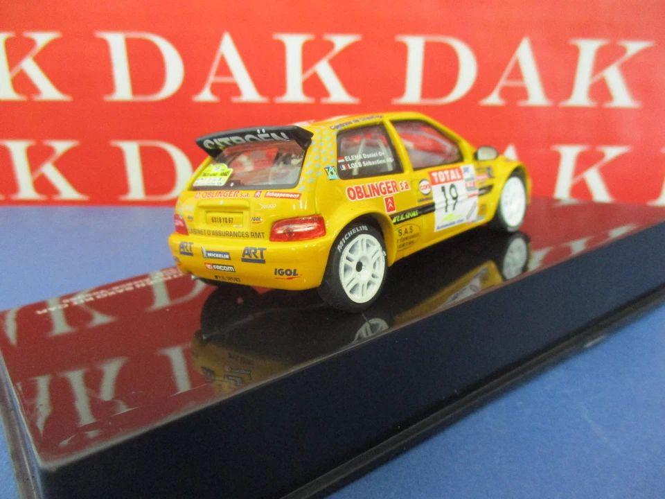 Die cast 1/43 Modellino Auto Citroen Saxo Kit Car Rally Alsace 1999 S. Loeb - Immagine 3 di 4