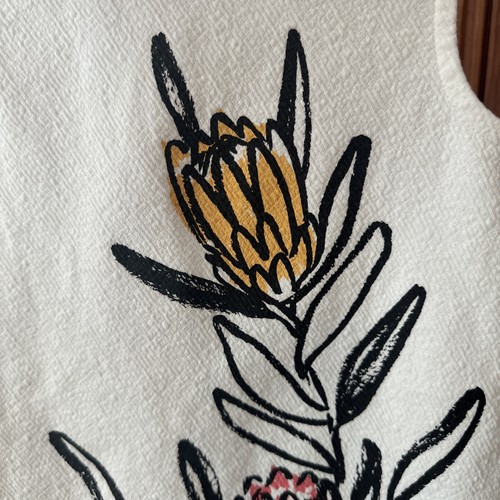 Genuine Kids By Osh Kosh Toddler Size 4T Ivory Floral Sleeveless Shift Dress - Picture 10 of 11