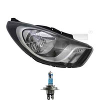 Scheinwerfer Links Schwarz H4 FüR Hyundai I10 PA Inkl. Osram Lampen