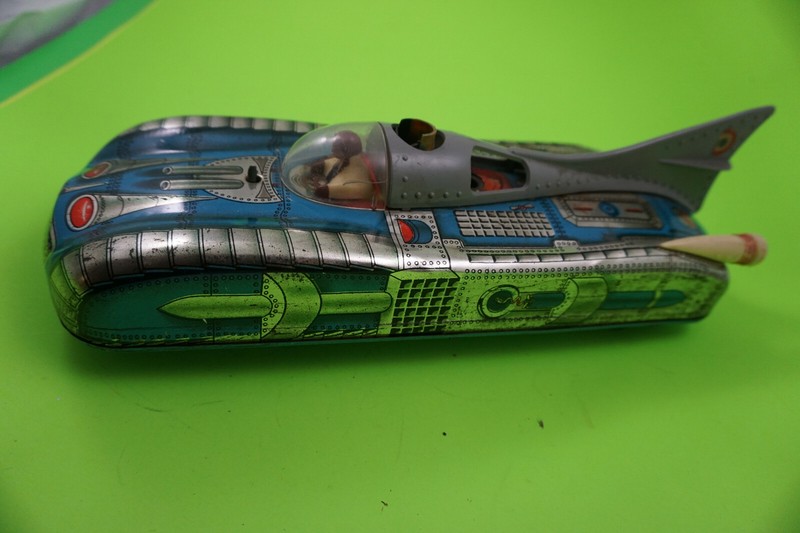 TWO  (2) RARE Hungarian Tin ”Interkozmosz” Space Cars 1962 ... REDUCED NICE !