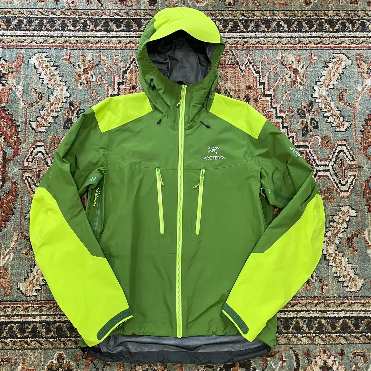 Arc'teryx Alpha AR Gore-Tex Pro Waterproof Jacket Men's Large  Green Wheatgrass