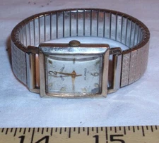 LORD ELGIN MEN'S FANCY GOLD FILLED 23 JEWEL WRISTWATCH 1950s