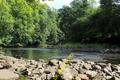 Foto 6x4 River Hodder in Papiermühle Holz Bashall trauft den Fluss in einem pa c2015