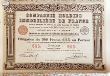 Cie Holding Immobiliere de France, 1929