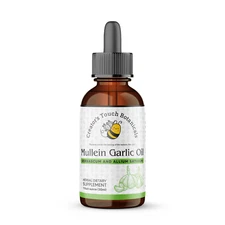 Mullein Garlic Ear Oil 1oz | Soothing Herbal Drops for Ear & Sinus Support | Nat