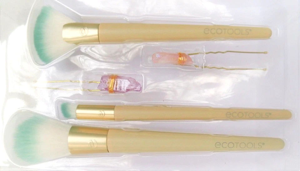 Ecotools Glossy Finish Jade Infused Brush kit - Bild 4 von 4