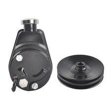 For Sbc Bbc Chevy Black Saginaw Power Steering Pump 2 Groove Keyway Pulley For Sbc Bbc Chevy Black Saginaw Power Steering Pump 2 Groove Keyway Pulley