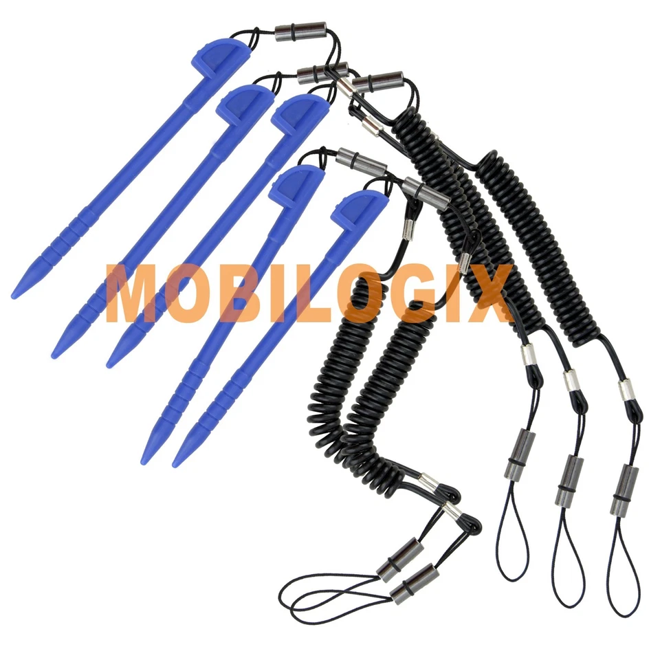 COMPLOGICS Stylus and Tether 5-pack for Intermec Honeywell CN51; Replaces 213-025-001