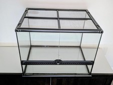 Reptile Terrarium Tank, 24x18x19, with heating pad.
