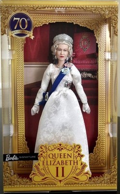 Queen Elizabeth II 70th Anniversary Platinum Jubilee Barbie Signature Doll