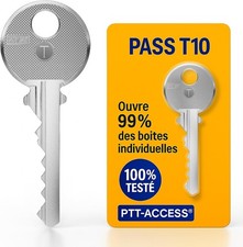 Clé Pass PTT T10 - Passe partout boites aux lettres individuelles et interphone