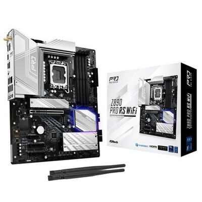 ASRock Z890 Pro RS WiFi 6E Intel Core Ultra LGA1851 RL-ILM ATX Motherboard DDR5