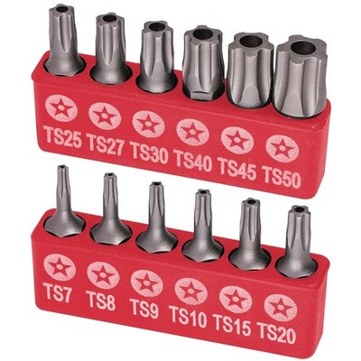 Torque Kit: 12Pc Security Bit Set TS7-TS50