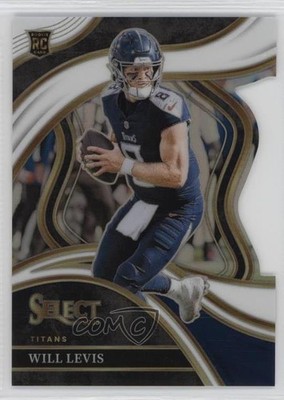 2023 Panini Select Club Level White Prizm Die-Cut /199 Will Levis Rookie RC 1o8k