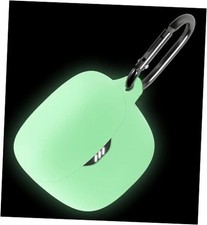 Geiomoo Silicone Case for JBL Tune Flex, Protective Cover with Luminous Green