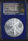 2017(P) Silver Eagle NGC MS69 Blue Core Philadelphia Mint ASE 1oz .999