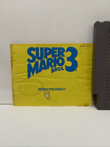 Super Mario Bros. 3 (Nintendo NES, 1990) W/ Manual Tested Works! - Picture 3 of 16