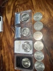 10 Silver Dollars Lot 90% Silver Coins
