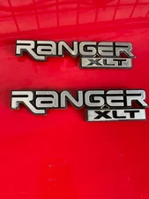 Ford 1993-2005 Ranger XLT Chrome Fender Emblem Badge Nameplate F67B16B114BA 1M9