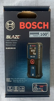 Bosch Blaze GLM100-23 Laser Measure New In Sealed Box