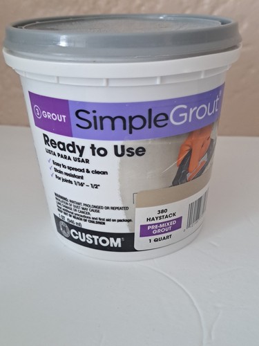 Custom Building Products Simplegrout Quart Delorean Gray Pre-Mixed Sanded 380