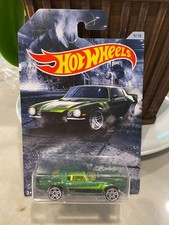 2019 Hot Wheels Walmart American Steel 9/10 '70 CAMARO Green w/Chrome Pr5 Spoke