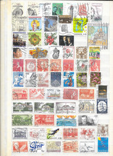 DANEMARK -  101  timbres oblitérés -  55/5